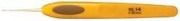 Крючок для вязания алюминиевый с мягкой ручкой Clover 1020 d 1,75 мм