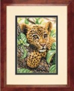 65118 Набір для вишивки хрестиком DIMENSIONS, Дитя леопарда / Leopard Cub