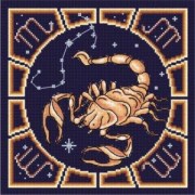 Вышивка нитками от  М.П. Студия БК-11 Знаки Зодиака Скорпион