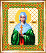 СБИ-010 Схема для вышивания бисером Именная икона святая мученица Дарья