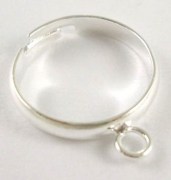 Заготовка для кольца на 1 петельку серебро
