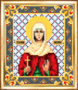 СБИ-011 Схема для вышивания бисером Именная икона святая мученица Наталия