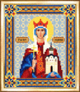 СБИ-022 Схема для вышивания бисером Именная икона святая мученица Людмила