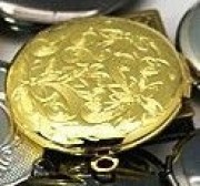 Медальон бижутерный для вставки золотой