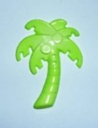 Пуговица декоративная пластик Пальма салатовая