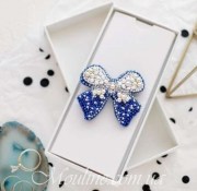 Набор для создания Брошь Бантик на холсте Абрис Арт AD-052