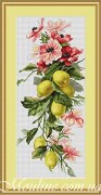 Вышивка крестом Лука-С 210 Цветы и лимоны