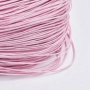 Вощеный хлопковый шнур розовый 