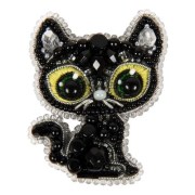 Набір для виготовлення брошки Crystal Art БП-330 Черный кот