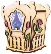 Набор для творчества из фанеры Чарівна Мить Чайный домик с цветами