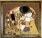 Набор для вышивания 411 По мотивам Г. Климта Поцелуй (фрагмент)