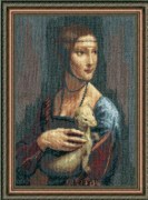 Набір для вишивання хрестиком Чарівна Мить №295 За мотивами Леонардо да Вінчі "Дама з горностаєм"