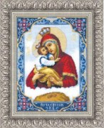 Набор для вышивки крестиком Чарівна Мить 325 Икона Пресвятой Богородицы Почаевской 