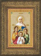 Набор для вышивки крестиком Чарівна Мить А-139 Икона Вера, Надежда, Любовь и их мать София 
