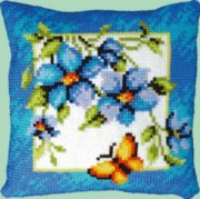 Набор для вышивки подушки Чарівна Мить РТ-113 Цветы и бабочка