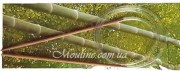 Cпицы вязания на леске, бамбуковые круговые 2 мм