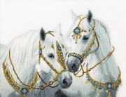 ВТ-249 Набір для вишивання хрестом Crystal Art "Весільні коні"