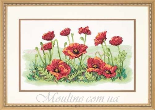 Набір для вишивання хрестиком "Поле маків//Field of Poppies" DIMENSIONS 03237