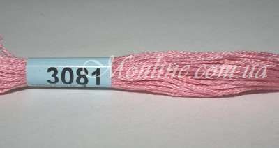 Нитки мулине Гамма 3081 для вышивания розовый