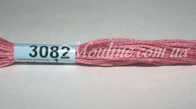 Нитки мулине Гамма 3082 для вышивания розовый