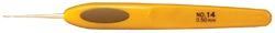 Крючок для вязания алюминиевый с мягкой ручкой Clover 1020 d 1,75 мм