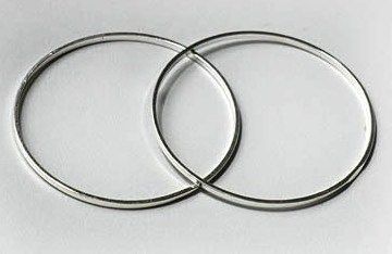 Литое кольцо соединительное серебряное 10 мм