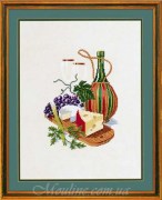 Набор для вышивания Eva Rosenstand 12-603 Сыр и красное вино / Cheese & redwine