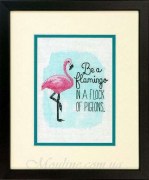 Набор для вышивания крестом DIMENSIONS Быть фламинго / Be a Flamingo