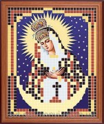 Вышивка бисером Образ Богородица Остробрамская Повна скриня