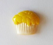 Кабошон Пироженки желтый G011-M-05