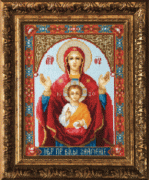 Набор для вышивки икона Икона Божьей Матери Знамение М-183