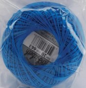 Тонкая хлопковая нить для плетения Lizbeth 20 синий 20-663