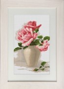 Набір для вишивання Luca-S B507 Рожеві троянди у вазі