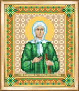 СБИ-039 Схема для вышивания бисером Именная икона святая блаженная Ксения Петербургская