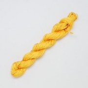 Шнур желтый для плетения браслетов шамбалы
