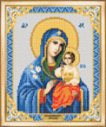 СБИ-003 Схема для вышивания бисером Икона Божьей Матери Неувядаемый цвет