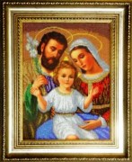 Святое Семейство (большая икона) - БС Солес - вышивка бисером икон