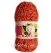 Пряжа для вязания Камелия 100 г цвет терракотовый 606