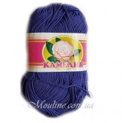 Пряжа для вязания Камелия 100 г цвет синий 2410