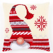 PN-0156877 Набір для вишивання хрестом (подушка) Вервако Christmas Elf "Різдвяні гноми"